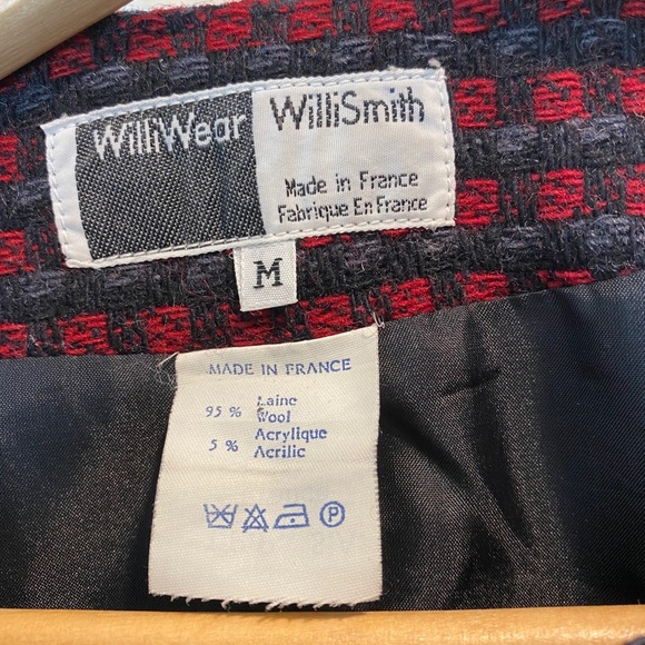 WILLI SMITH Women’s Blazer Jacket Wool Plaid Size Medium - Picture 8 of 8